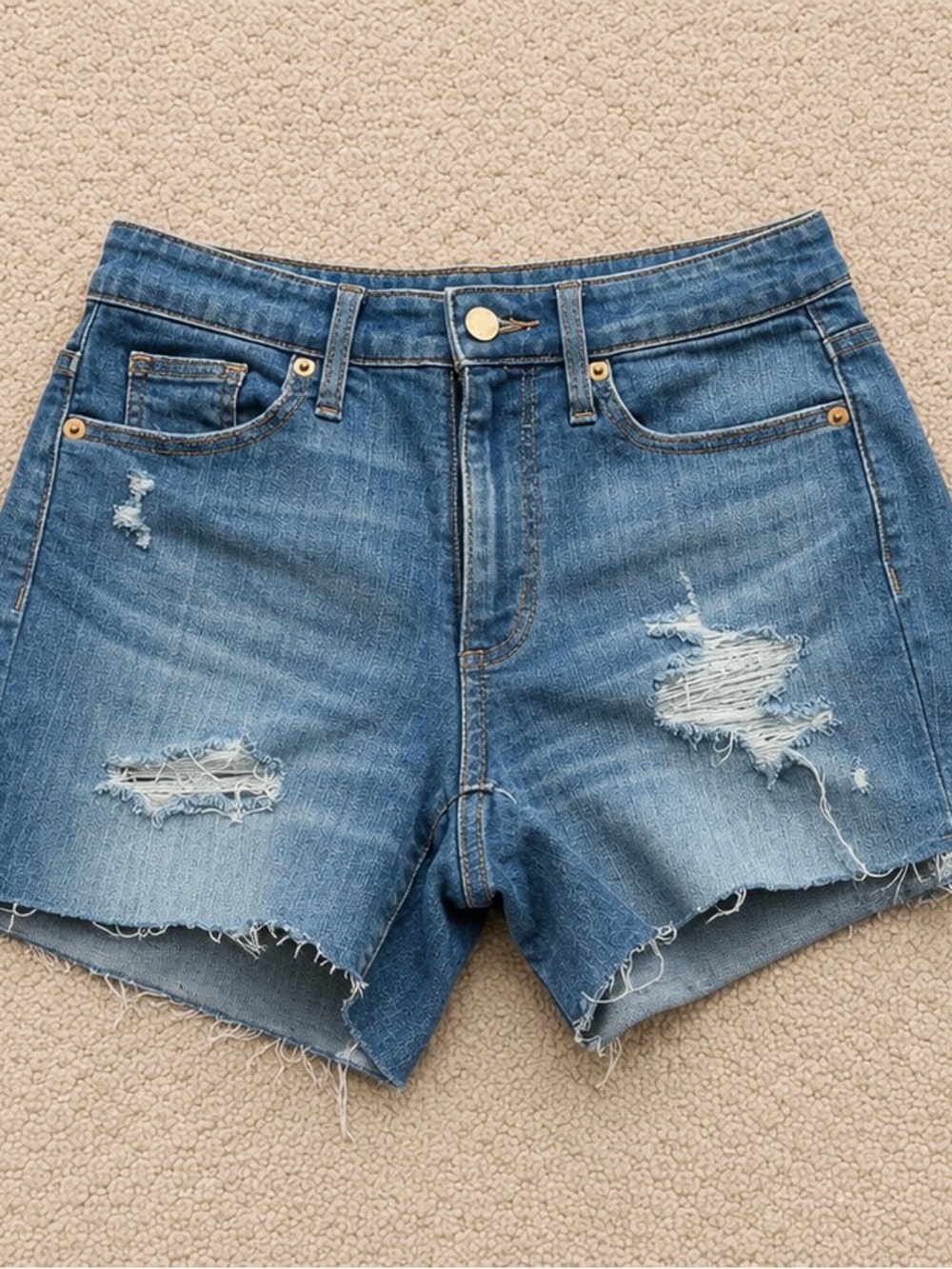 Universal Thread Blue Distressed Denim Shorts